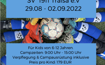Fußballcamp in den Sommerferien 2022