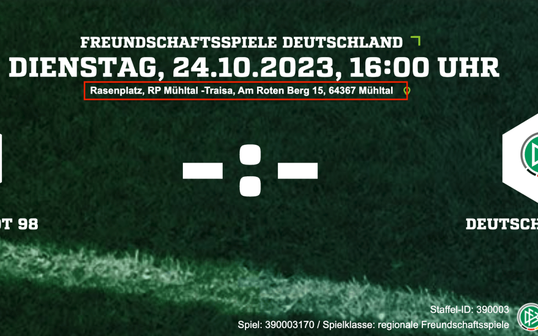 DFB-Testspiel gegen SV Darmstadt 98 (U-15)