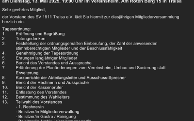 Mitgliederversammlung 2025