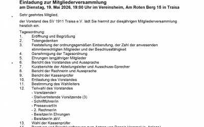 Mitgliederversammlung 2026